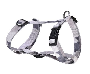 Bobby - Harnais Easy Camouflage Gris pour Chiens