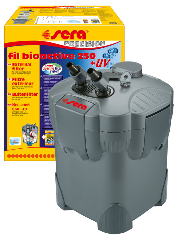 Sera - Filtre Extérieur Fil Bioactive 250 UV jusqu'à 250L pour Aquarium d'Eau Douce Image numéro 1 Sera - Filtre Extérieur Fil Bioactive 250 UV jusqu'à 250L pour Aquarium d'Eau Douce Image numéro 1
