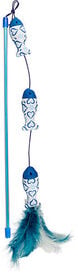 Flamingo - Jouet Ice Canne à Pêche 3 Poissons pour Chats - 45cm