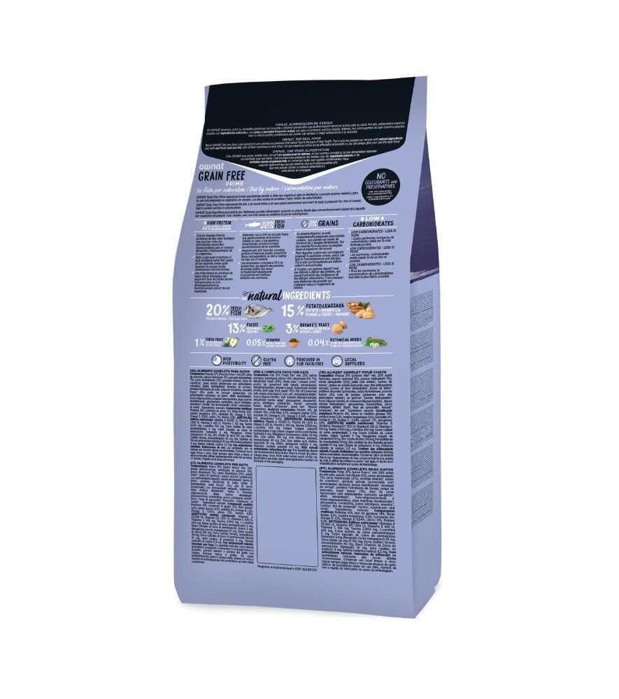 Ownat - Croquettes PRIME Grain Free Sterilized Poisson pour Chats - 3Kg Image num&eacute;ro 2