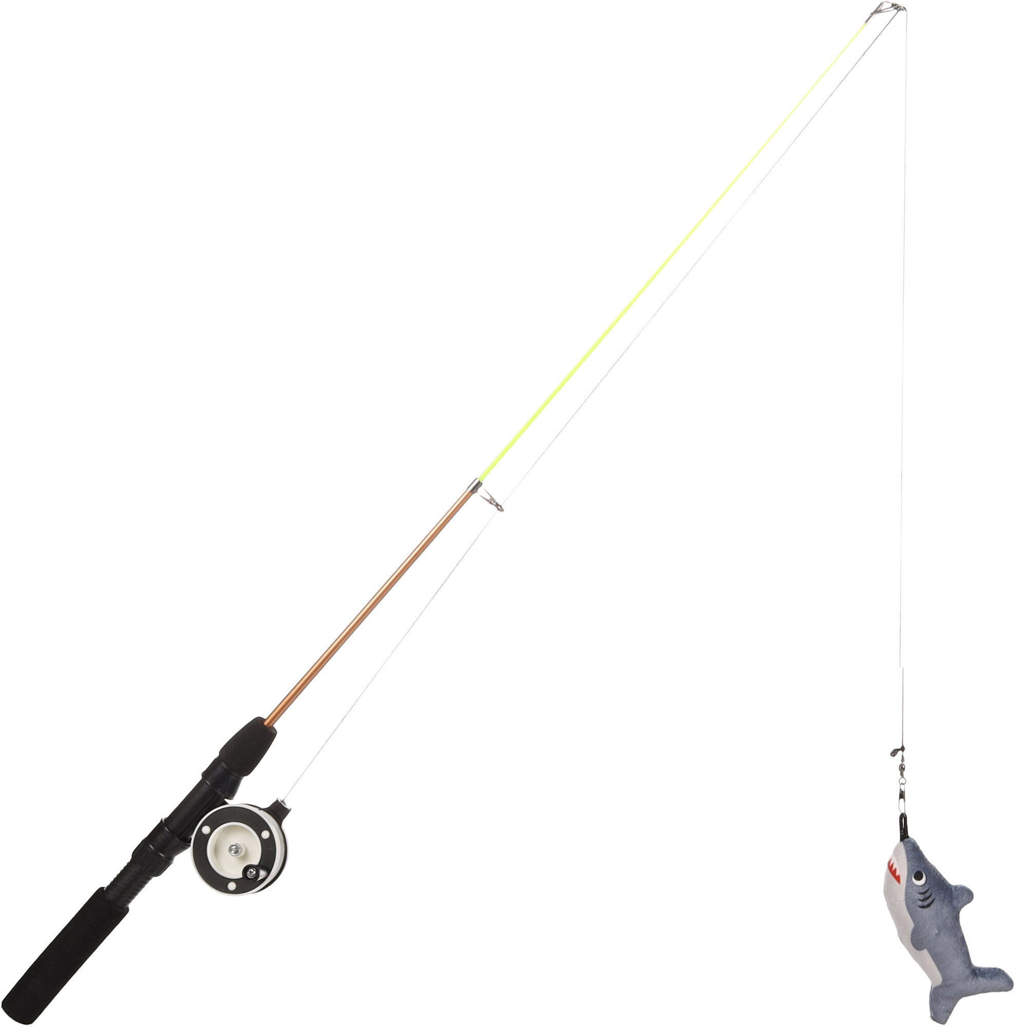 Flamingo - Jouet Rodney Requin & Canne &agrave; P&ecirc;che pour Chats - 41cm Image num&eacute;ro 4