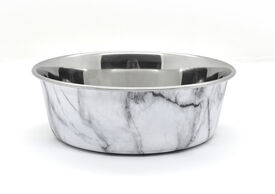 Animalis - Gamelle en Inox Antidérapante Marble pour Chiens