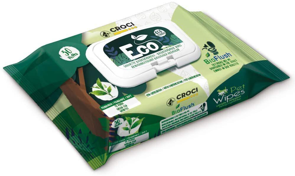 Croci - Lingettes Eco Tea pour Chiens et Chats - x30 Image num&eacute;ro 1