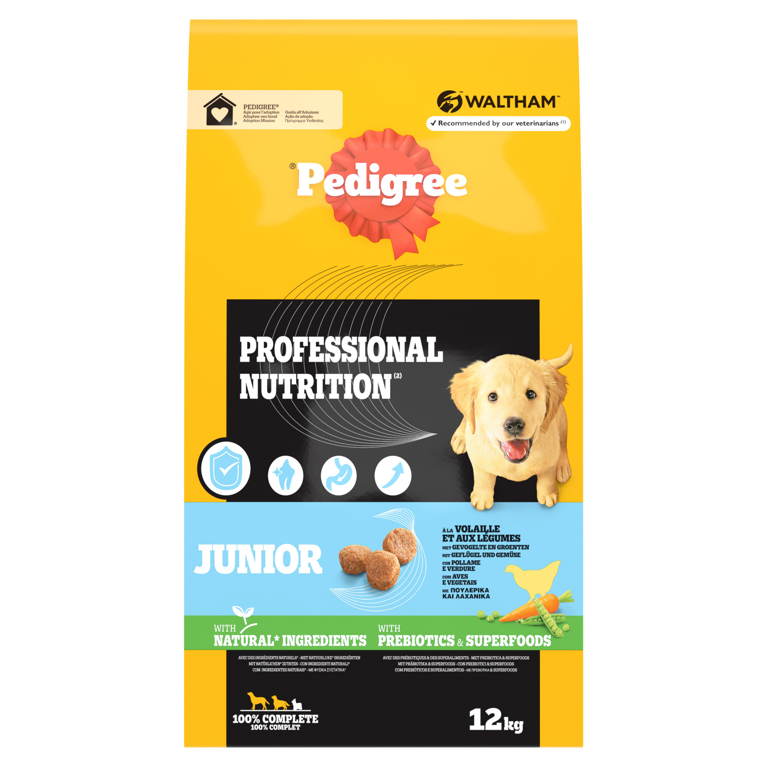 PEDIGREE - Croquettes &agrave; la Volaille et aux L&eacute;gumes pour chiot - 12kg Image num&eacute;ro 1