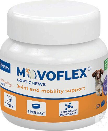 Virbac - Friandises &agrave; M&acirc;cher Movoflex Joint and Mobility Support pour Chiens Moyens - 30x4g Image num&eacute;ro 1