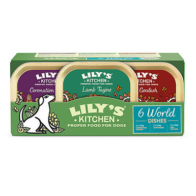 Lily's Kitchen - Multipack Pâtées "Cuisines du Monde" pour Chien - 6x150g