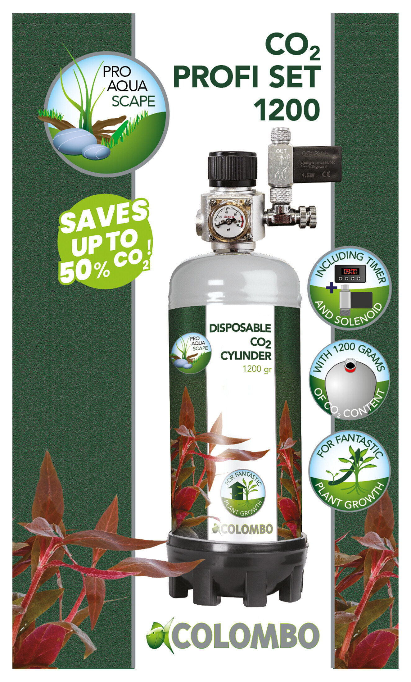 Colombo - Kit CO2 ProfiSet Pro Aquascape - 800g Image num&eacute;ro 3