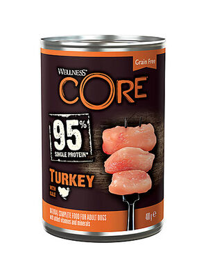 Wellness CORE - Repas Complet 95% de Dinde pour Chien - 400g