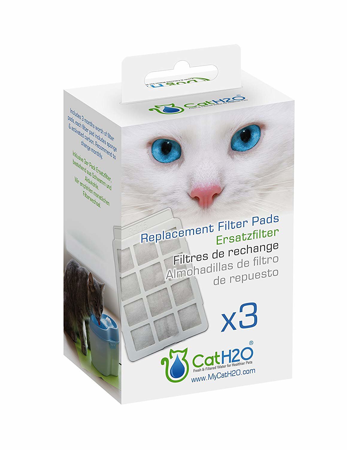 Cat H2O & Dog H2O - Filtres de Remplacement pour Fontaine &agrave; Eau - x3 Image num&eacute;ro 1