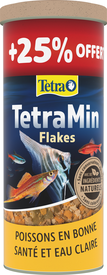 Tetra - Aliment Complet TetraMin en Flocons pour Poissons Tropicaux - 1L + 25% Gratuits