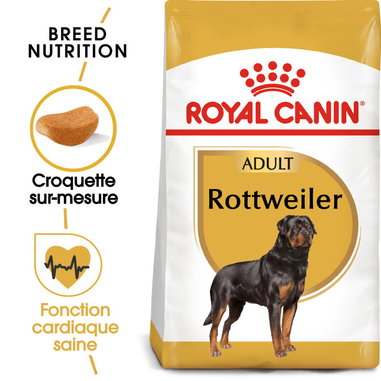 Royal Canin - Croquettes ROTTWEILER ADULT pour Chiens - 12KG image number null