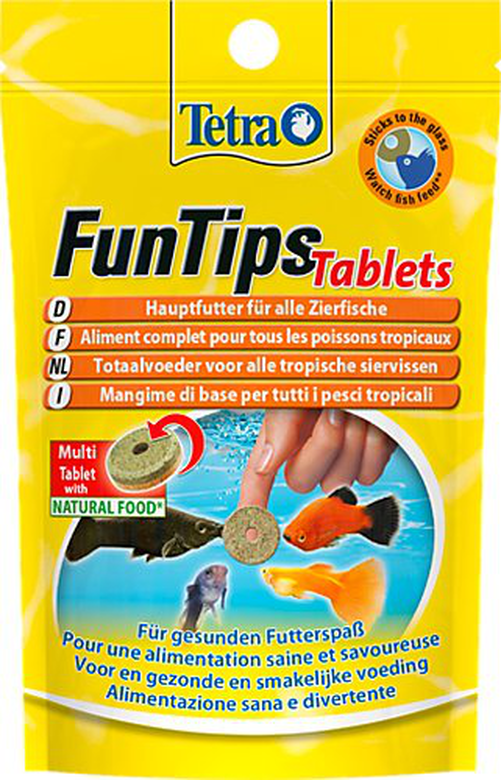 Tetra - Aliment Complet FunTips Tablets de 20 Tablettes pour Poissons Tropicaux image number null