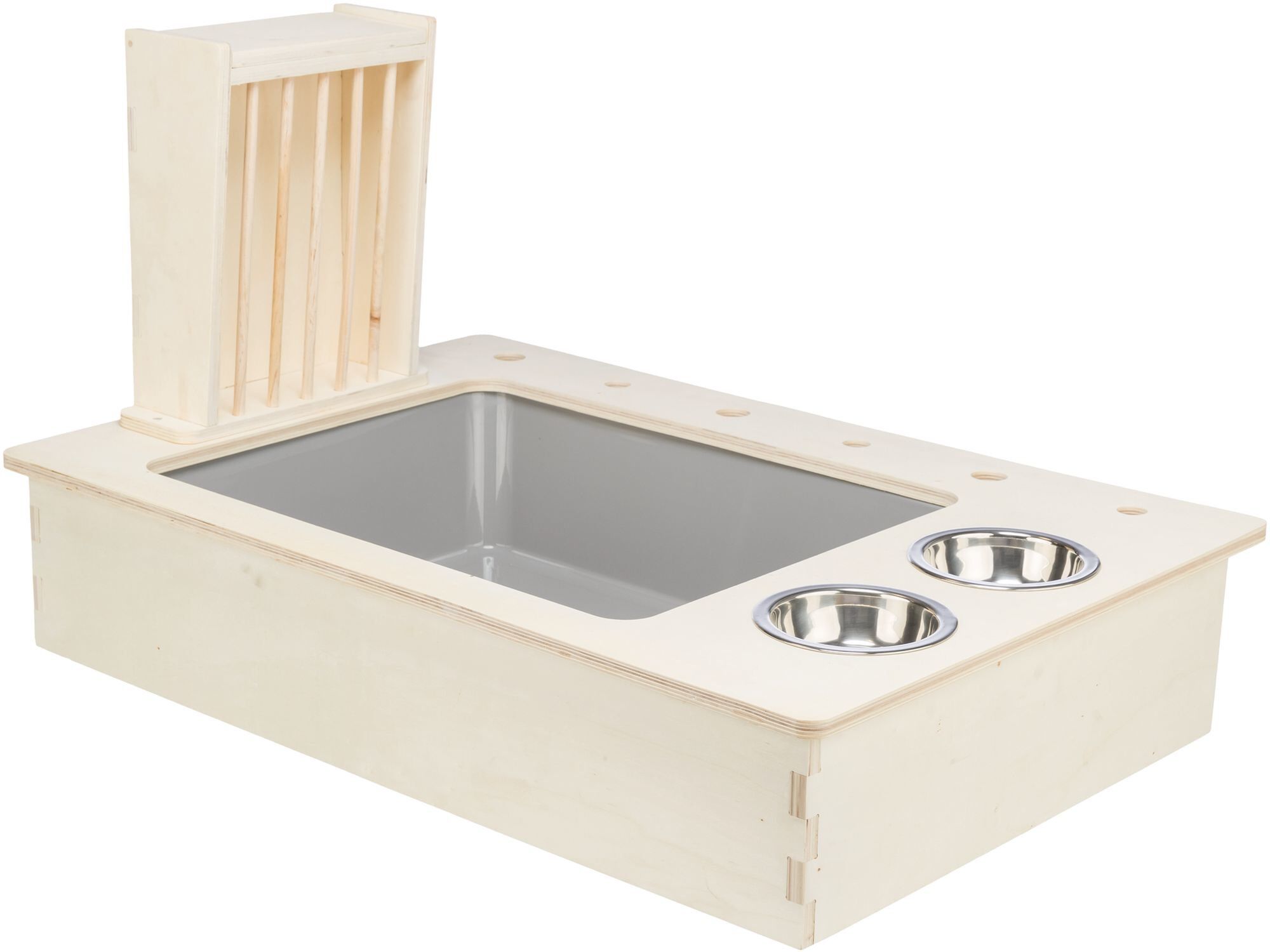 Trixie - Station Mangeoire Gamelles/R&acirc;telier pour Lapin - 70&times;41&times;47cm Image num&eacute;ro 2