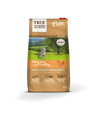True Origins Pure - Croquettes au Poulet pour Chaton - 2kg