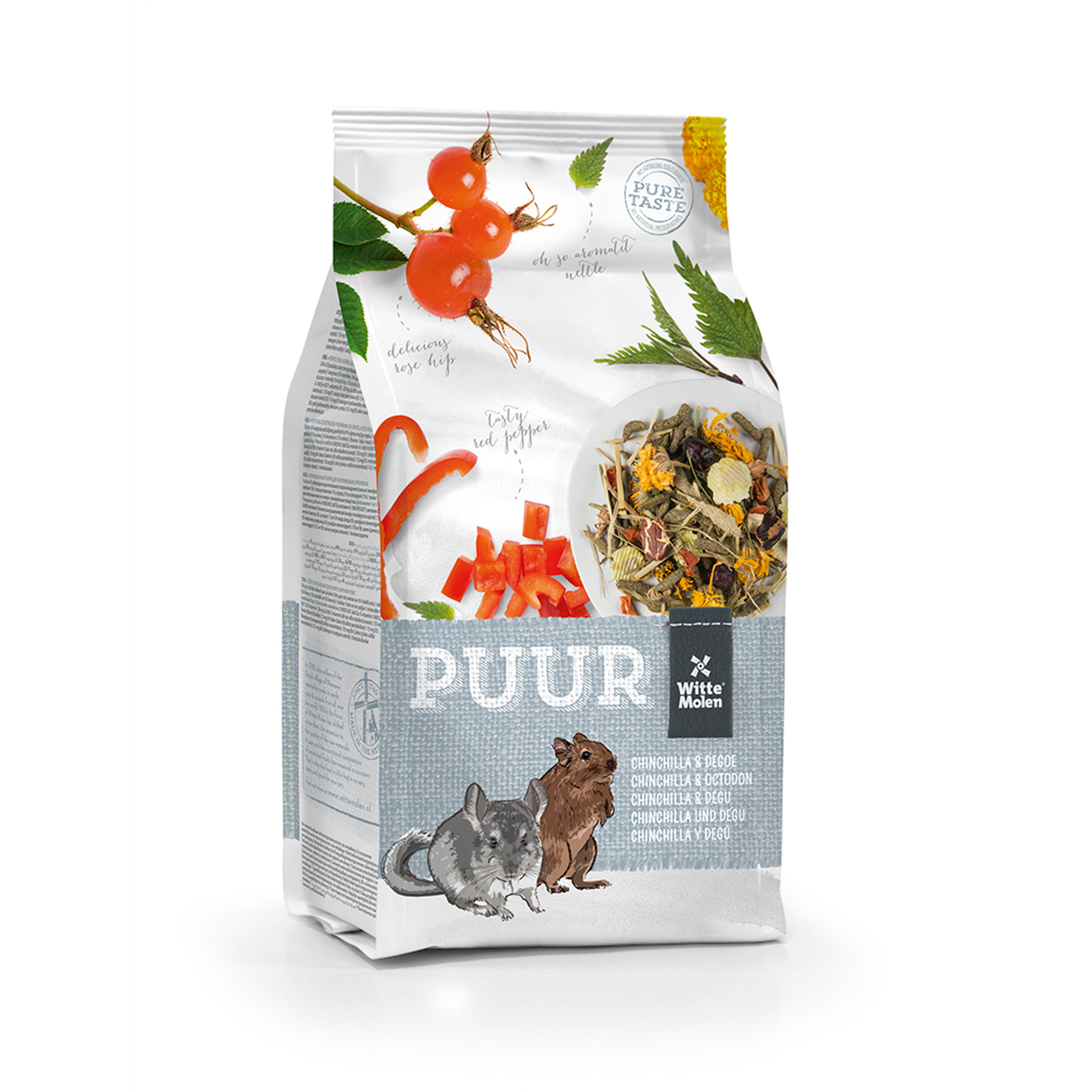 Witte Molen - Aliment Muesli Puur Chinchilla Et D&egrave;gue - 2kg Image num&eacute;ro 1