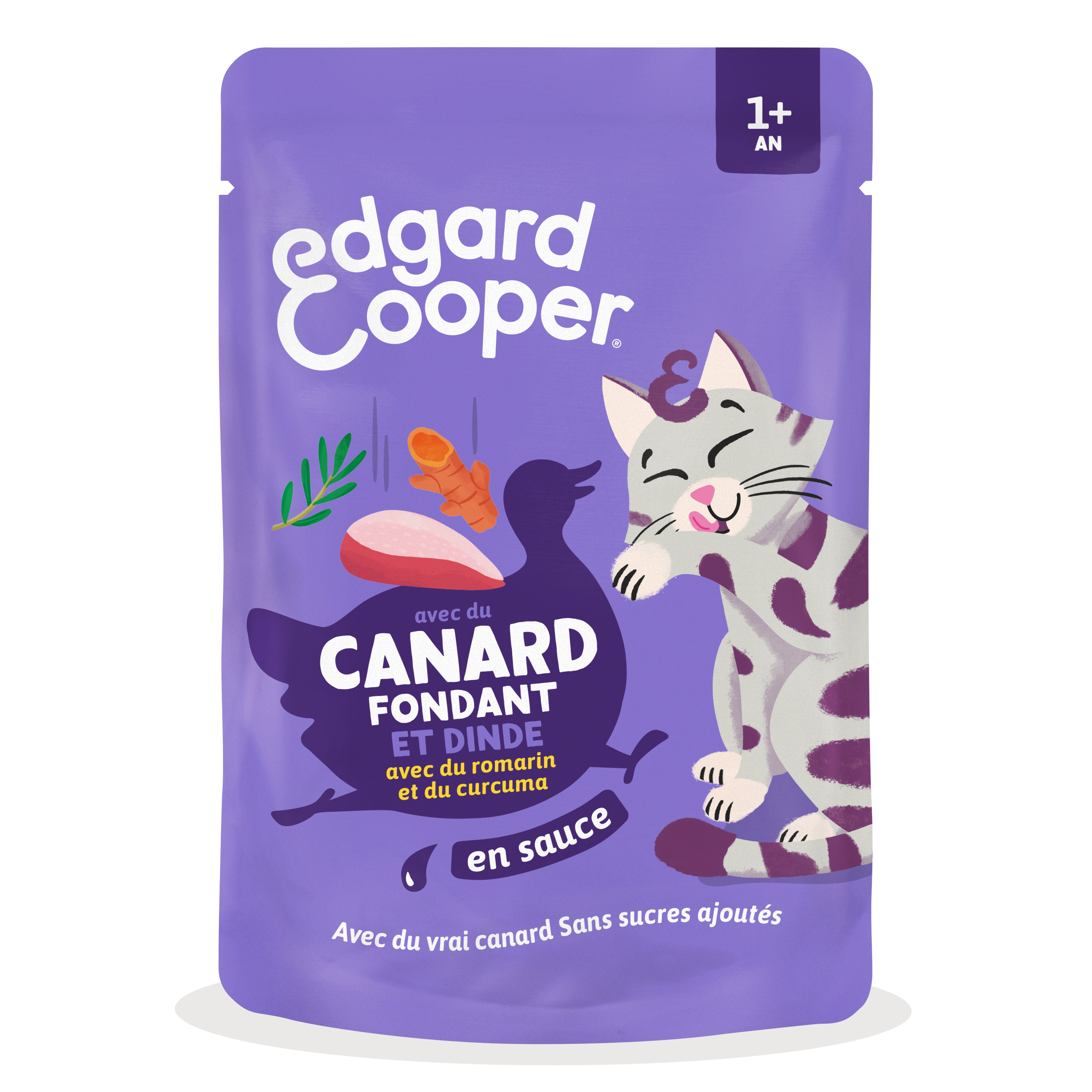 Edgard & Cooper - Sachets Humides au Canard et Dinde en Sauce pour Chatons - 85g Image num&eacute;ro 1