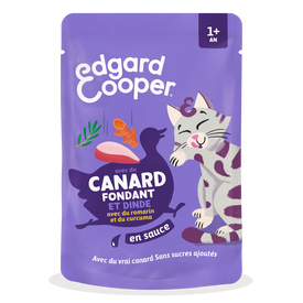 Edgard & Cooper - Sachets Humides au Canard et Dinde en Sauce pour Chatons - 85g