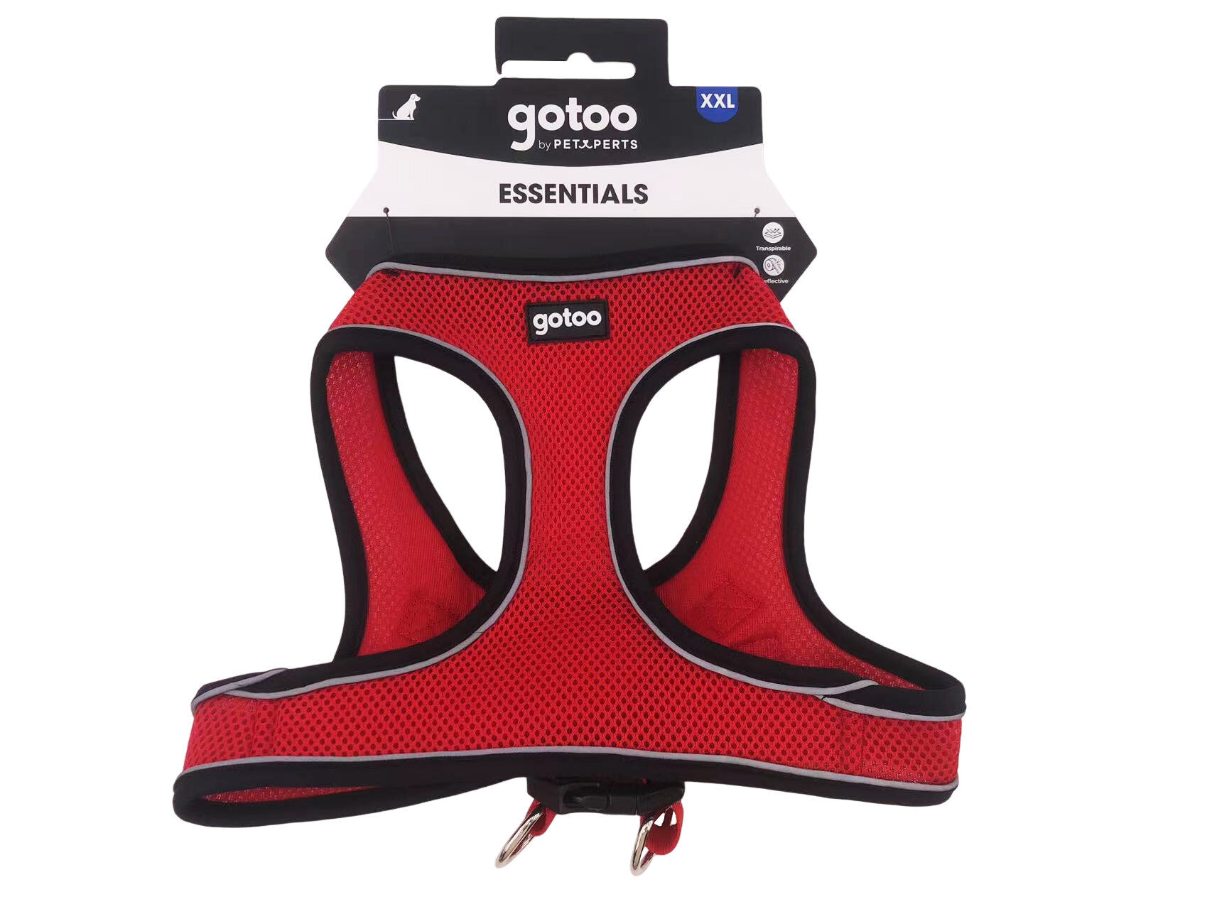 Gotoo - Harnais en Mesh XXL pour Chien -  Rouge Image num&eacute;ro 6