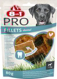 8in1 - Friandises Fillets Pro Dental pour Chiens - 80g