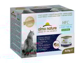 Almo Nature - Pâtée Hfc Light Meal Thon, Poulet Et Jambon - 4 X 50g