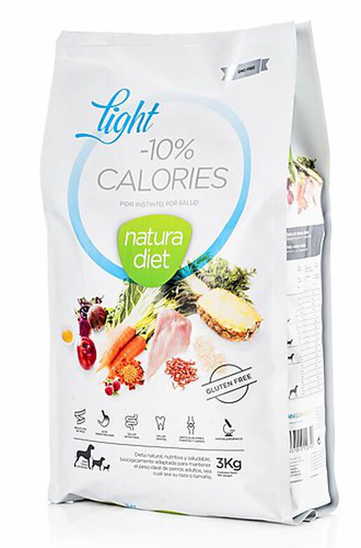 Natura Diet - Croquettes Light -10% Calories Dinde pour Chien - 3Kg image number null