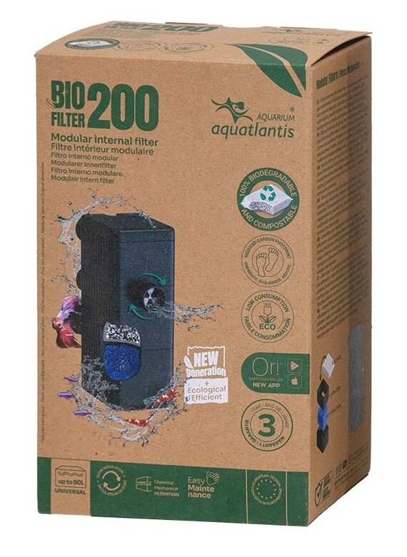 Aquatlantis - Filtre Interne Bio Filter 200 pour Aquarium Image numéro 2 Aquatlantis - Filtre Interne Bio Filter 200 pour Aquarium Image numéro 2