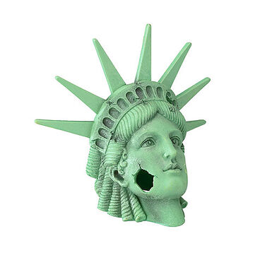 EBI - Décoration Lady Liberty S pour Aquarium - 25,5x16,5x22cm