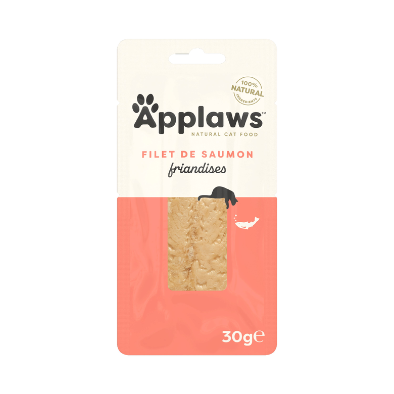 Applaws - Friandises Naturelles au Saumon pour Chat - 30g Image numéro 1 Applaws - Friandises Naturelles au Saumon pour Chat - 30g Image numéro 1