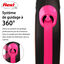 Flexi - Laisse Enrouleur Neon Sangle Rose - M/5m Indicateur image numéro 2