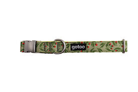 Gotoo - Collier à motif Botanic Vert pour chien