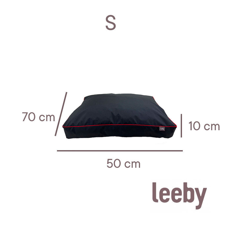 Leeby - Coussin Imperm&eacute;able Noir pour Chiens - S Image num&eacute;ro 3