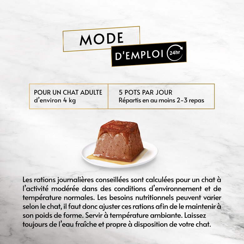 GOURMET - Repas REVELATIONS Mousseline Boeuf nappée de sauce pour Chats - 4X57g Image numéro 4 GOURMET - Repas REVELATIONS Mousseline Boeuf nappée de sauce pour Chats - 4X57g Image numéro 4