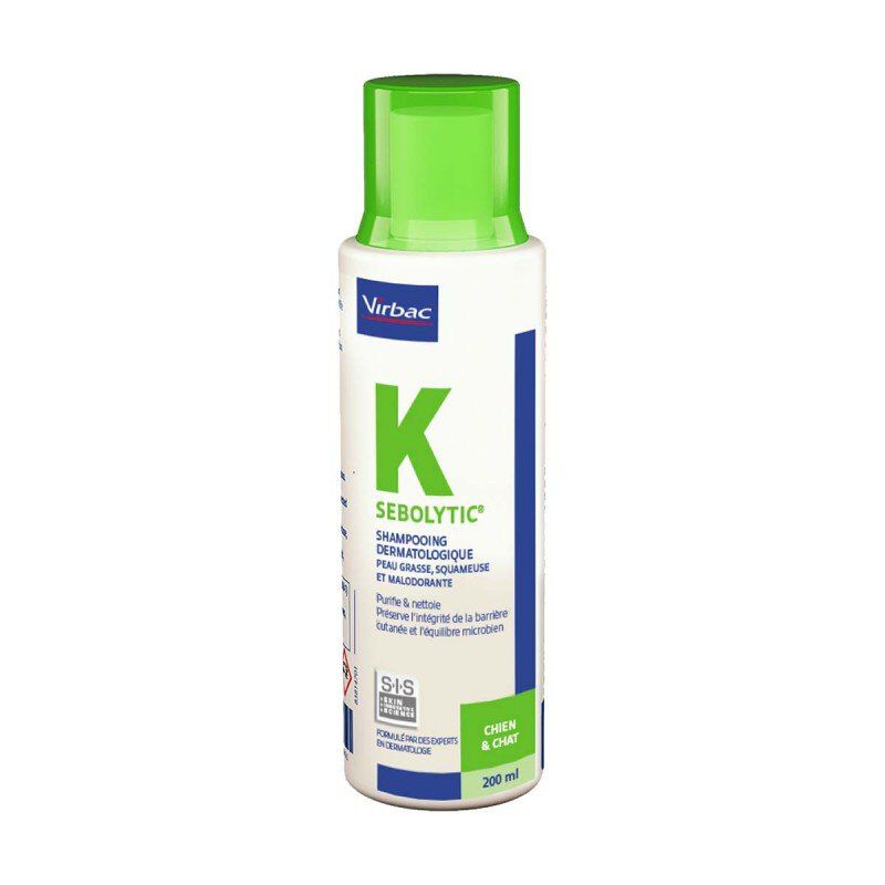 Virbac - Shampooing Antis&eacute;borrh&eacute;ique Sebolytic pour Chiens et Chats - 200ml Image num&eacute;ro 1