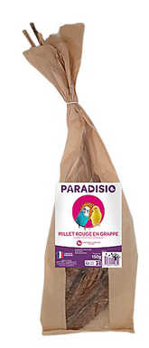 Paradisio - Millet Rouge en Grappes pour Oiseaux - 150g