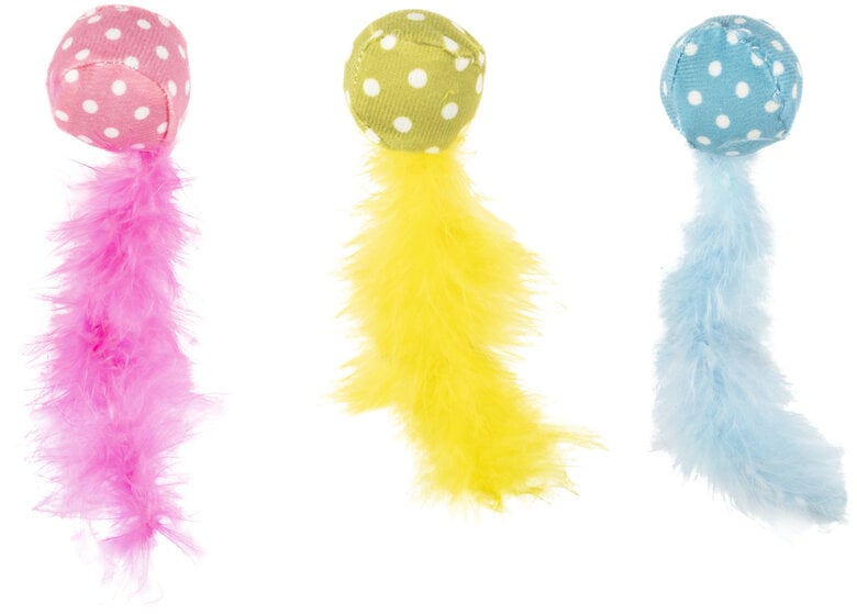 Flamingo - Jouet Polka Balle pour Chats - 4cm Image numéro 1 Flamingo - Jouet Polka Balle pour Chats - 4cm Image numéro 1