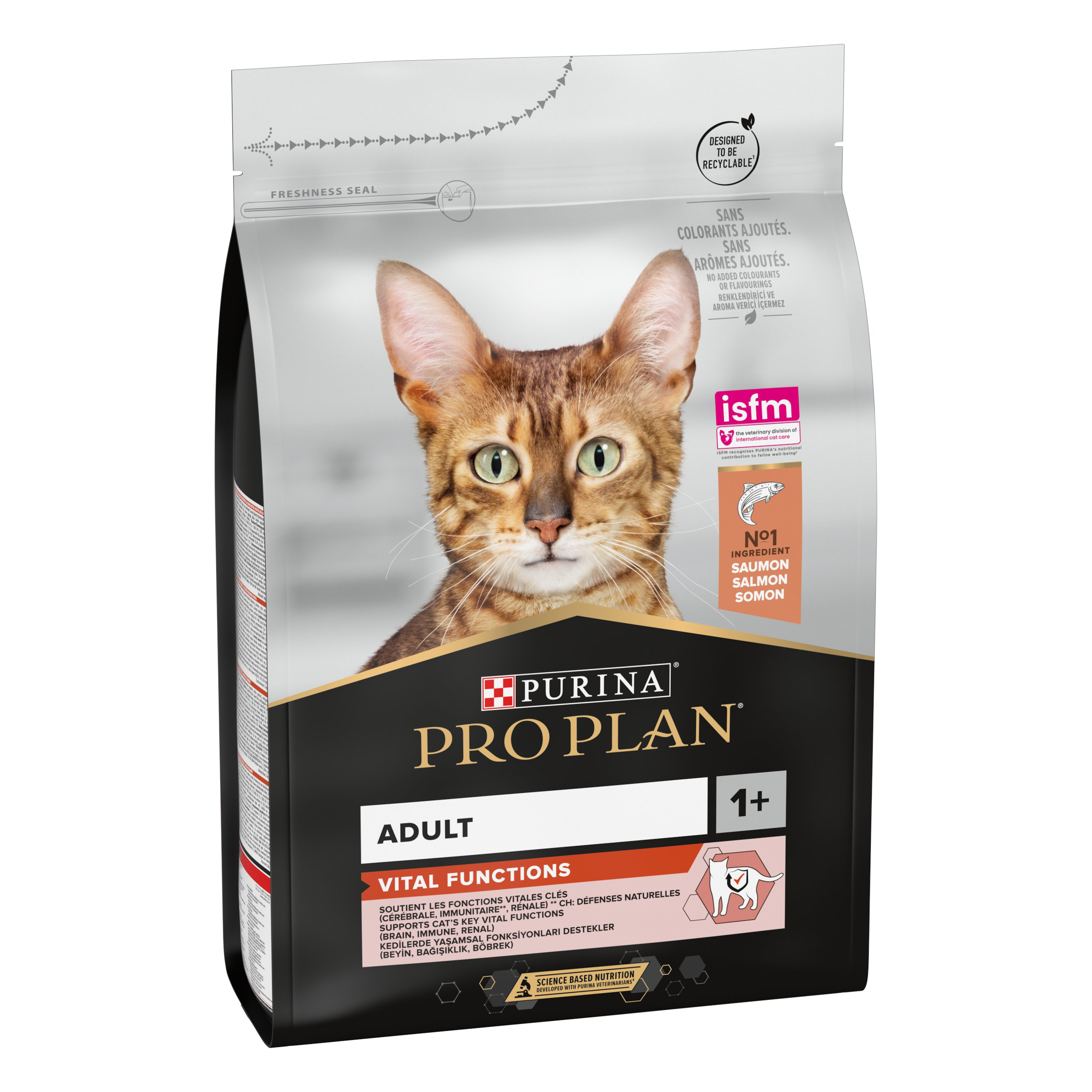 Pro Plan - Croquettes Adult au Saumon pour Chat Adulte - 3Kg Image num&eacute;ro 2