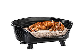 Ferplast - Corbeille Plastique Throne 4 pour Chiens - Noir