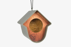 Fauna Birds - Mangeoire Evie bois pour Oiseaux de la Nature - Marron
