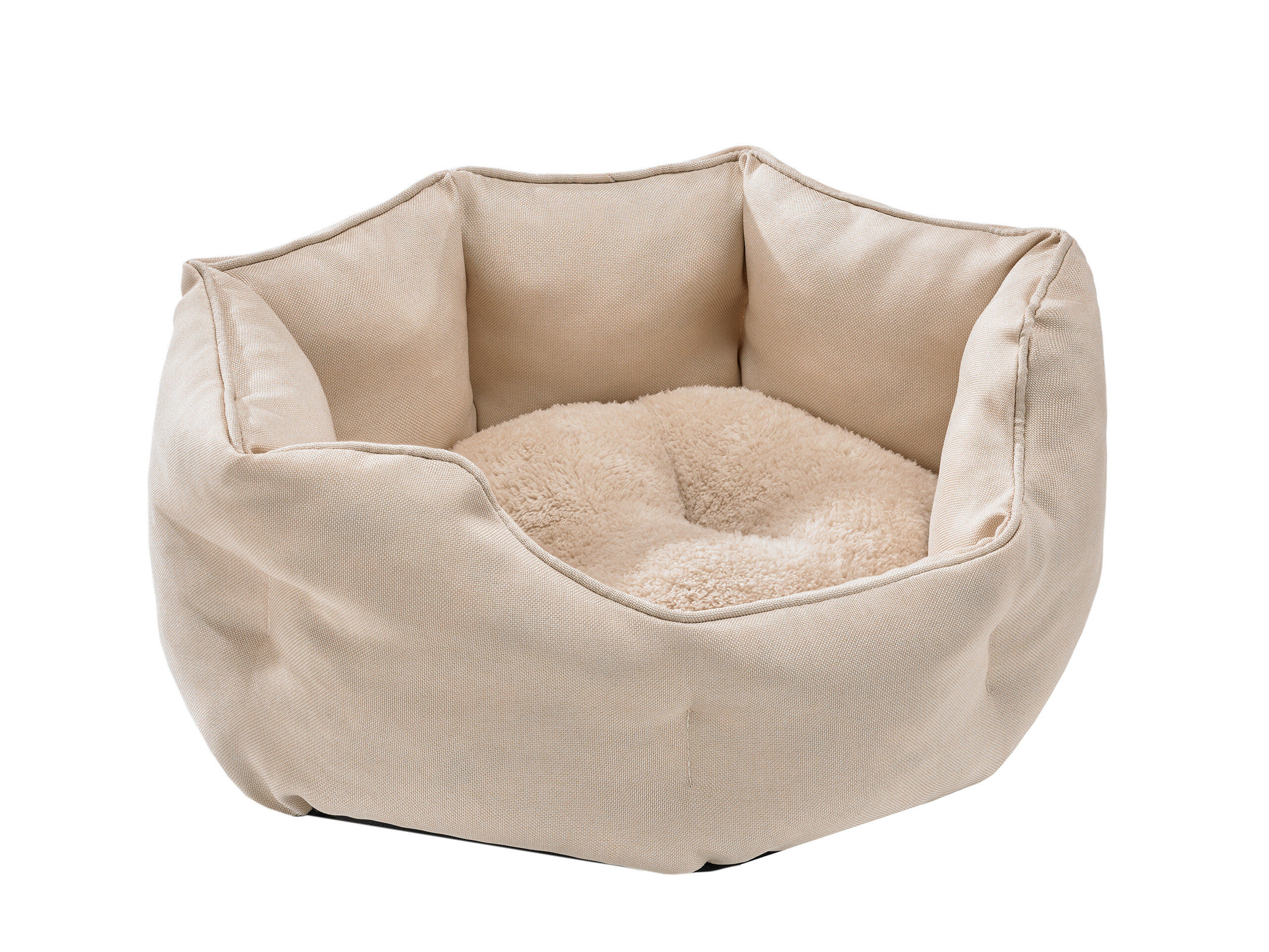Wikopet - Panier Bobby Bed Beige S pour Chiens - 48x40cm Image num&eacute;ro 1