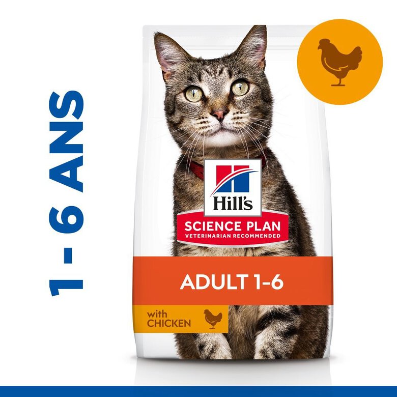 Hill's Science Plan - Adult Croquettes Pour Chat Au Poulet  -  1,5kg Image numéro 5 Hill's Science Plan - Adult Croquettes Pour Chat Au Poulet  -  1,5kg Image numéro 5