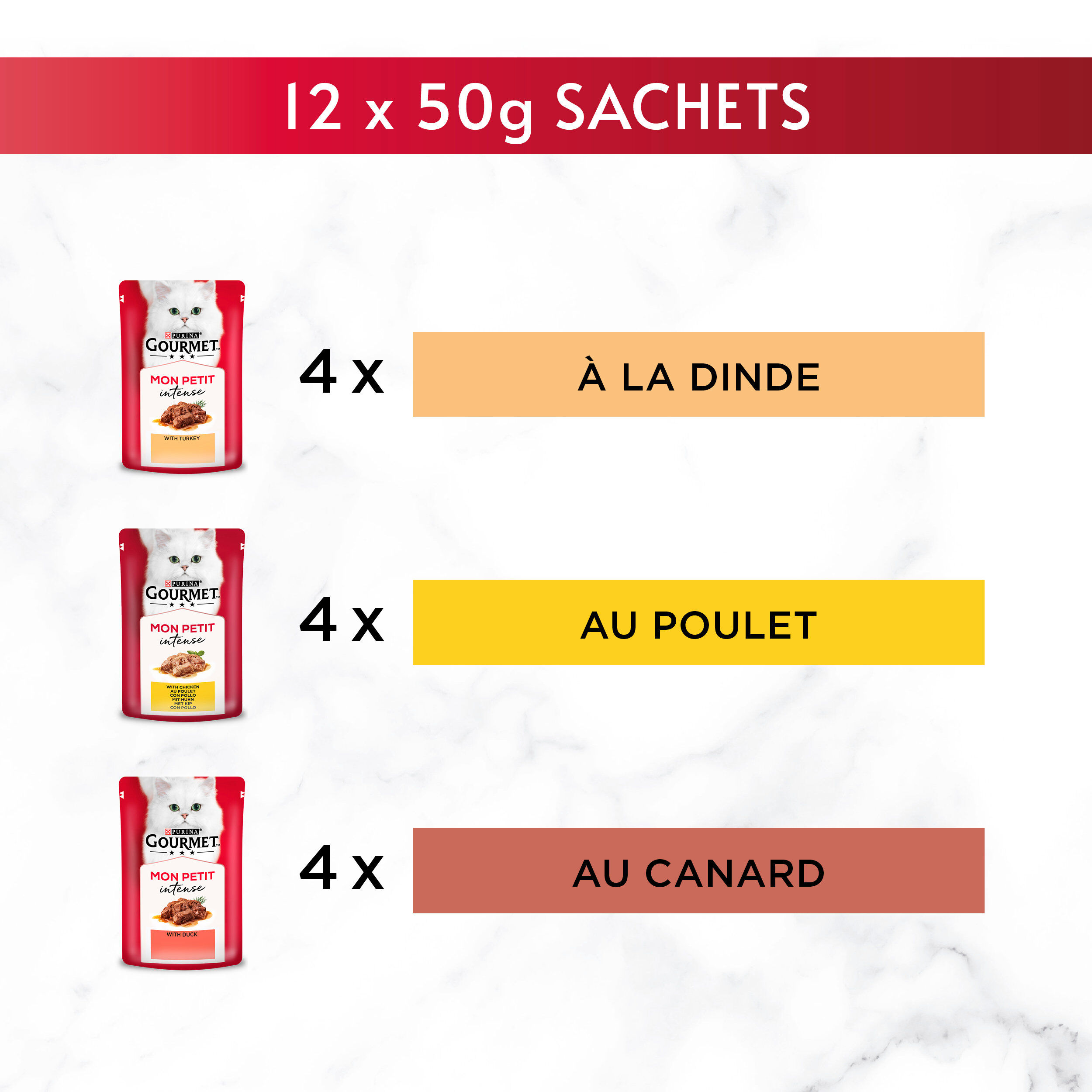 GOURMET - Sachets fra&icirc;cheurs MON PETIT &agrave; la Volaille pour Chats - 6x50g Image num&eacute;ro 5
