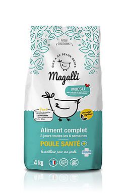 Magalli - Aliment Complet Poule Santé pour Basse-cour - 4Kg