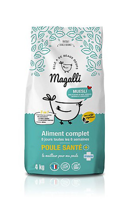 Magalli - Aliment Complet Poule Santé pour Basse-cour - 4Kg image number null
