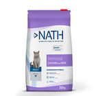 Nath - Croquettes Adult Sterilised au Poulet et Riz pour Chat - 10Kg image number null