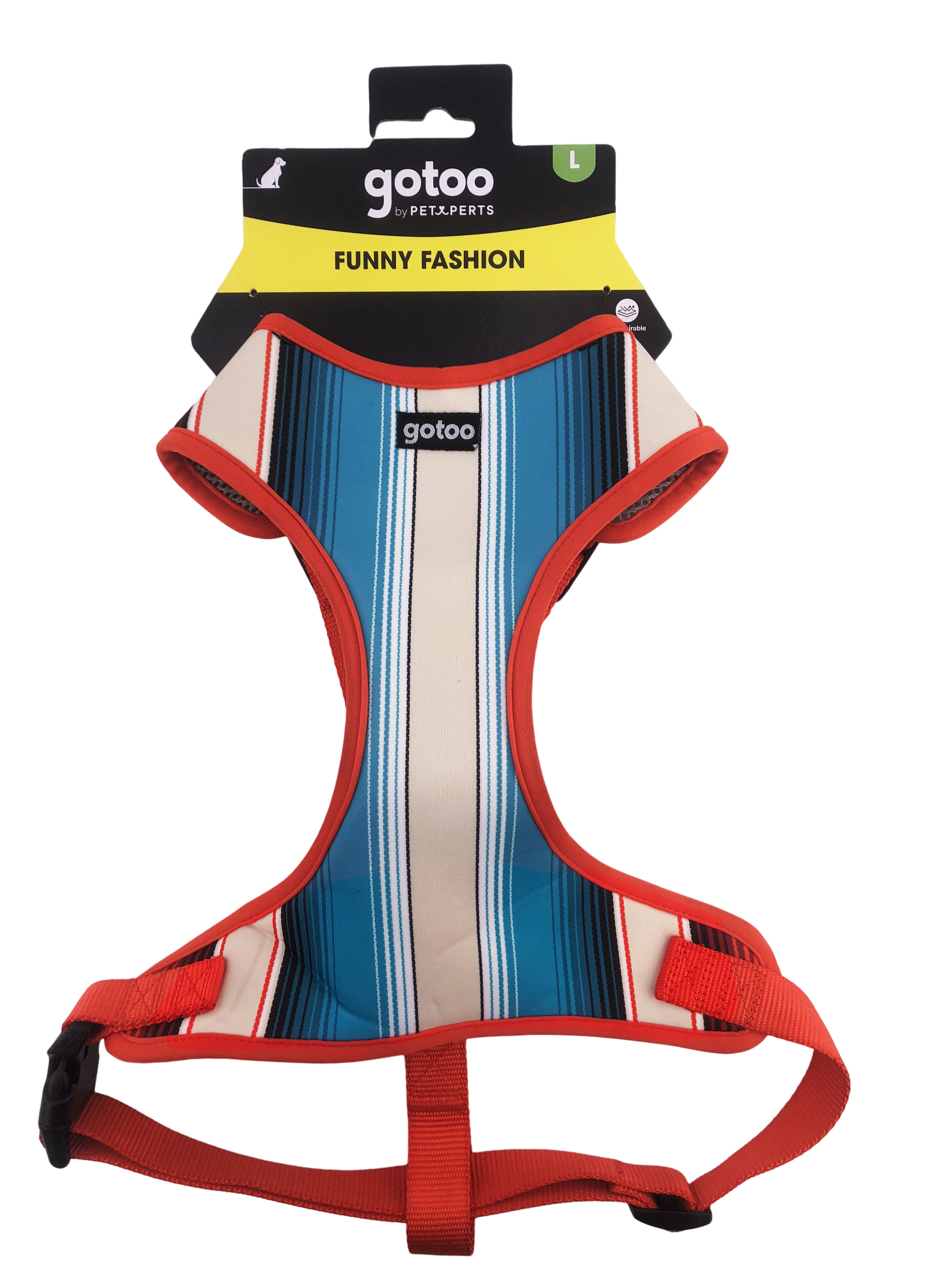 Gotoo - Harnais T-shirt &agrave; Rayures pour Chien - L Image num&eacute;ro 5
