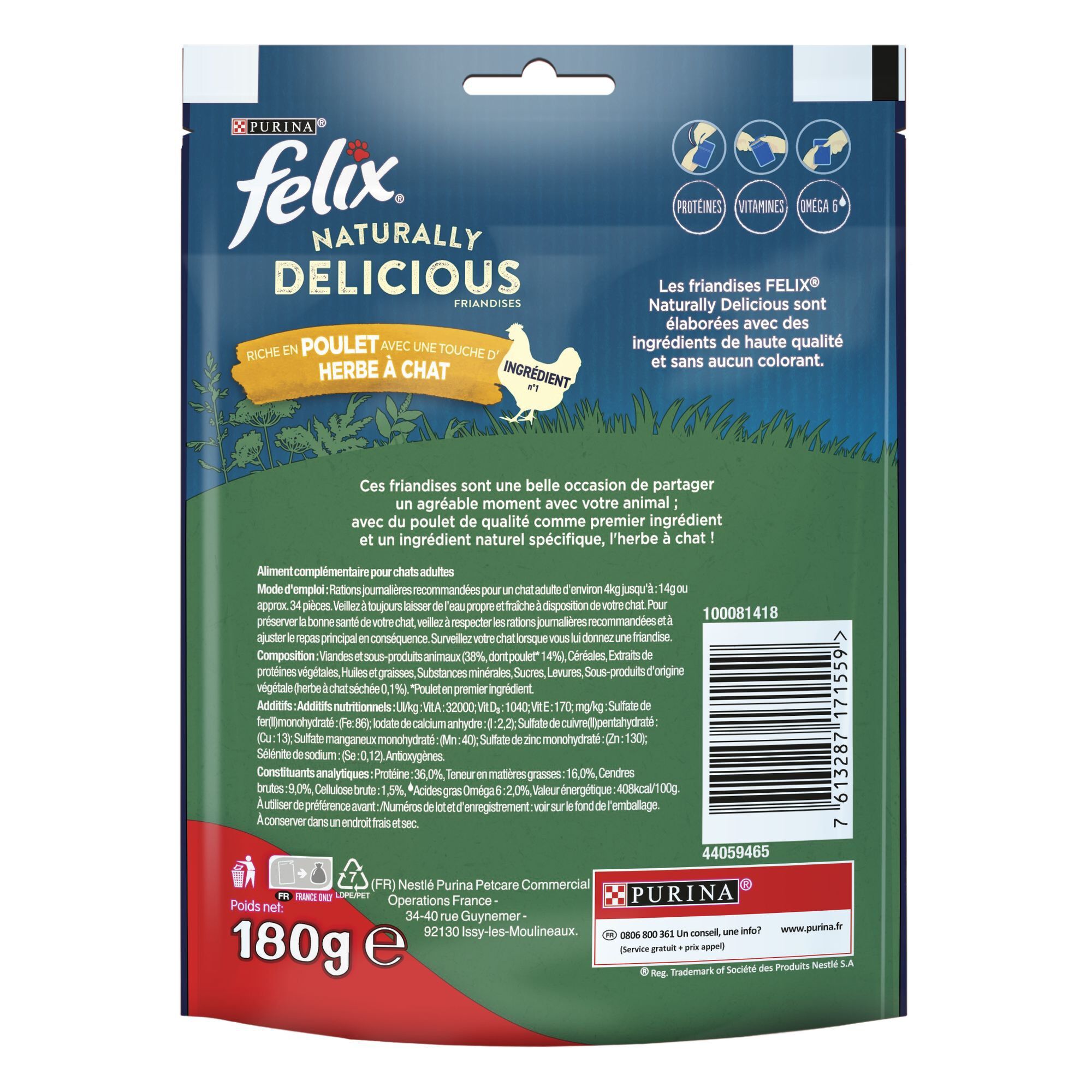Felix - Friandises Naturally Delicious au Poulet pour Chat - 180g Image num&eacute;ro 2