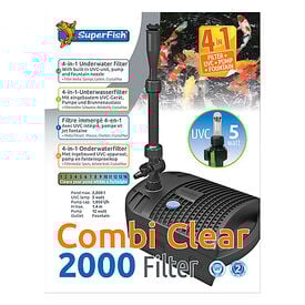 Superfish - CombiClear 2000 Filtre + UV + Pompe pour Bassin