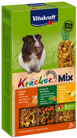 Vitakraft - Friandises Kräcker Trio-Mix au Citron et Orange pour Cochons d'Inde - x3