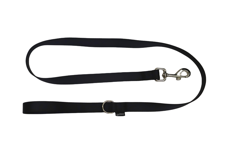 Gotoo - Laisse Essentials en Nylon pour Chien - Noir Image numéro 1 Gotoo - Laisse Essentials en Nylon pour Chien - Noir Image numéro 1