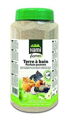 Hamiform - Terre à Bain Parfum Pomme pour Rongeur - 1,6L